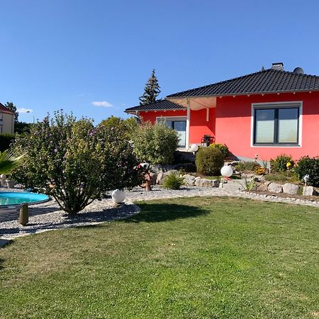 Ferienhaus Luebke, Gartenblick Mühlhausen Esterno foto